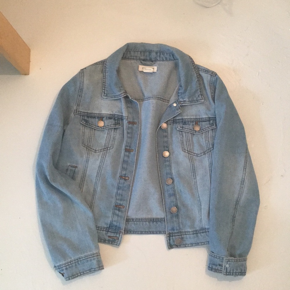 light wash jean jacket